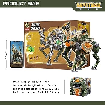 Amazon.com: BEASTBOX 52TOYS BB-65 Oasis Deformation Toys Action