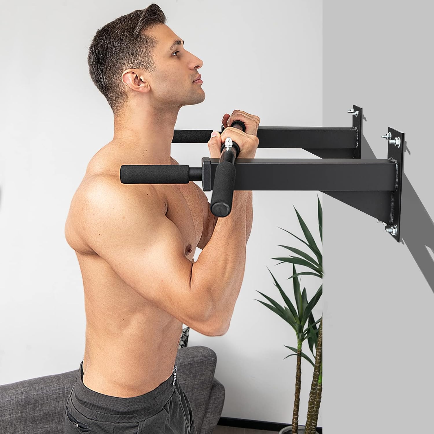 IBS Wall Mounted Pull Up Bar for Chin-ups and Exercise (B0CV16D9TY) Amazon Price History, Amazon Price Tracker