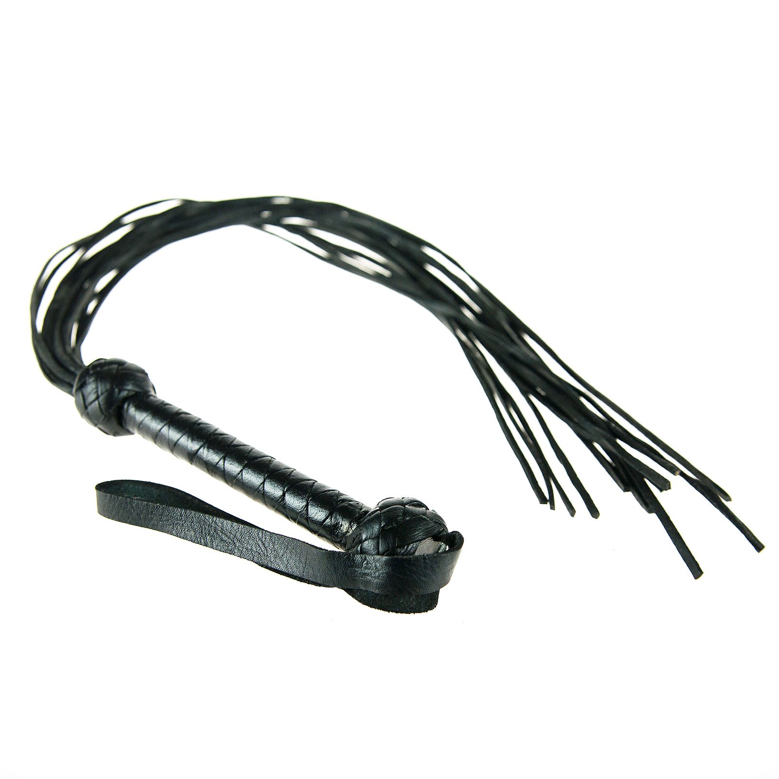 TOP Qualité - FOUET DE FABRICATION ARTISANALE EN CUIR DE BUFFLE 45 cm - 100% cuir de buffle véritable/Fouets érotiques, cravaches pour SM, BDSM et Bondage