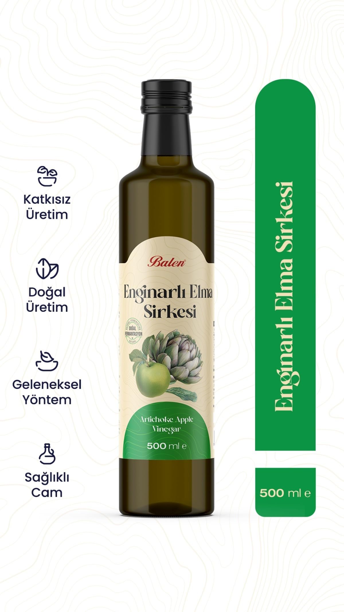 Balen Enginar ve Elma Sirkesi 500 ml
