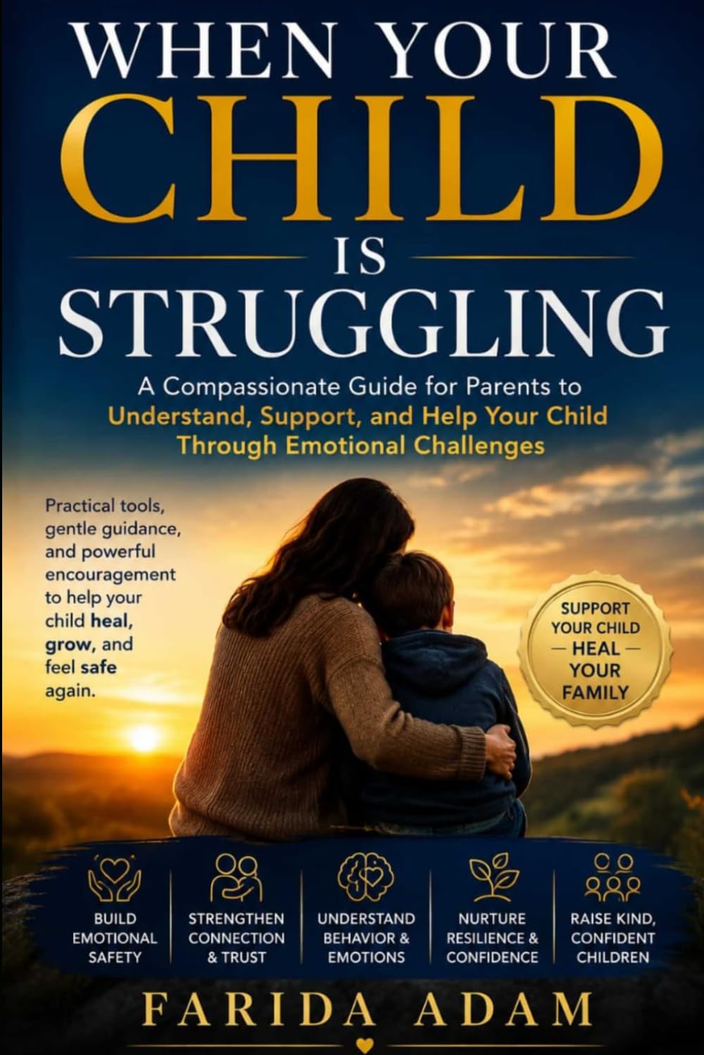 WHEN YOUR CHILD IS STRUGGLING: A Gentle Guide for Parents Helping Children Through Anxiety,Stress,and Emotional Pain.