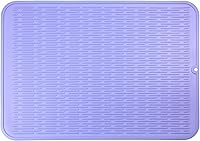 Vista 113 de MicoYang Tapete de Silicona para Secado de Platos para Múltiples Usos, Fácil de Limpiar, Ecológico, Tapete de Silicona Resistente al Calor