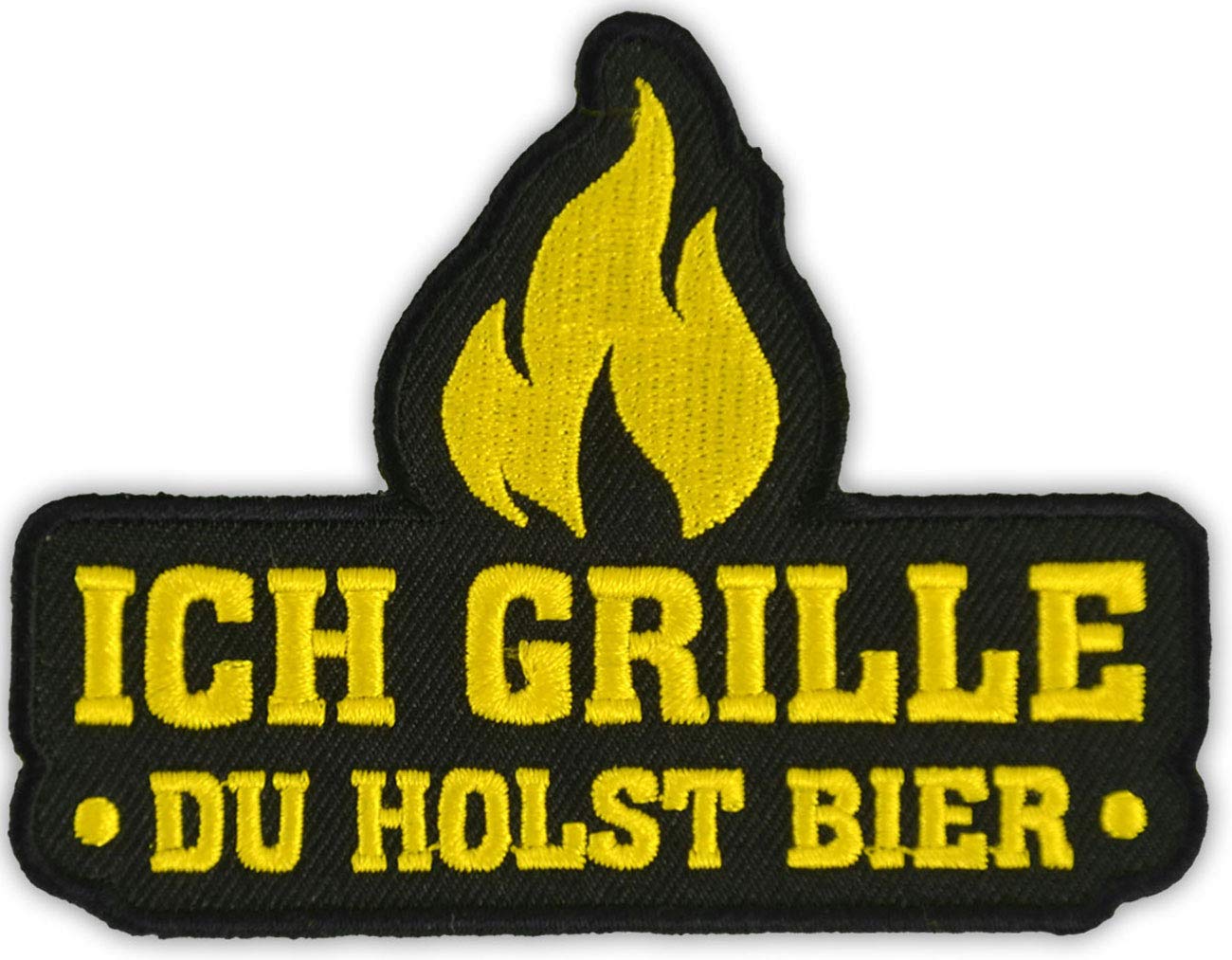 Aufnäher „Ich Grille, Du Holst Bier“ – Ca. 9 X 7 Cm, Bügelbar, Für Jacken, Rucksäcke & Mehr