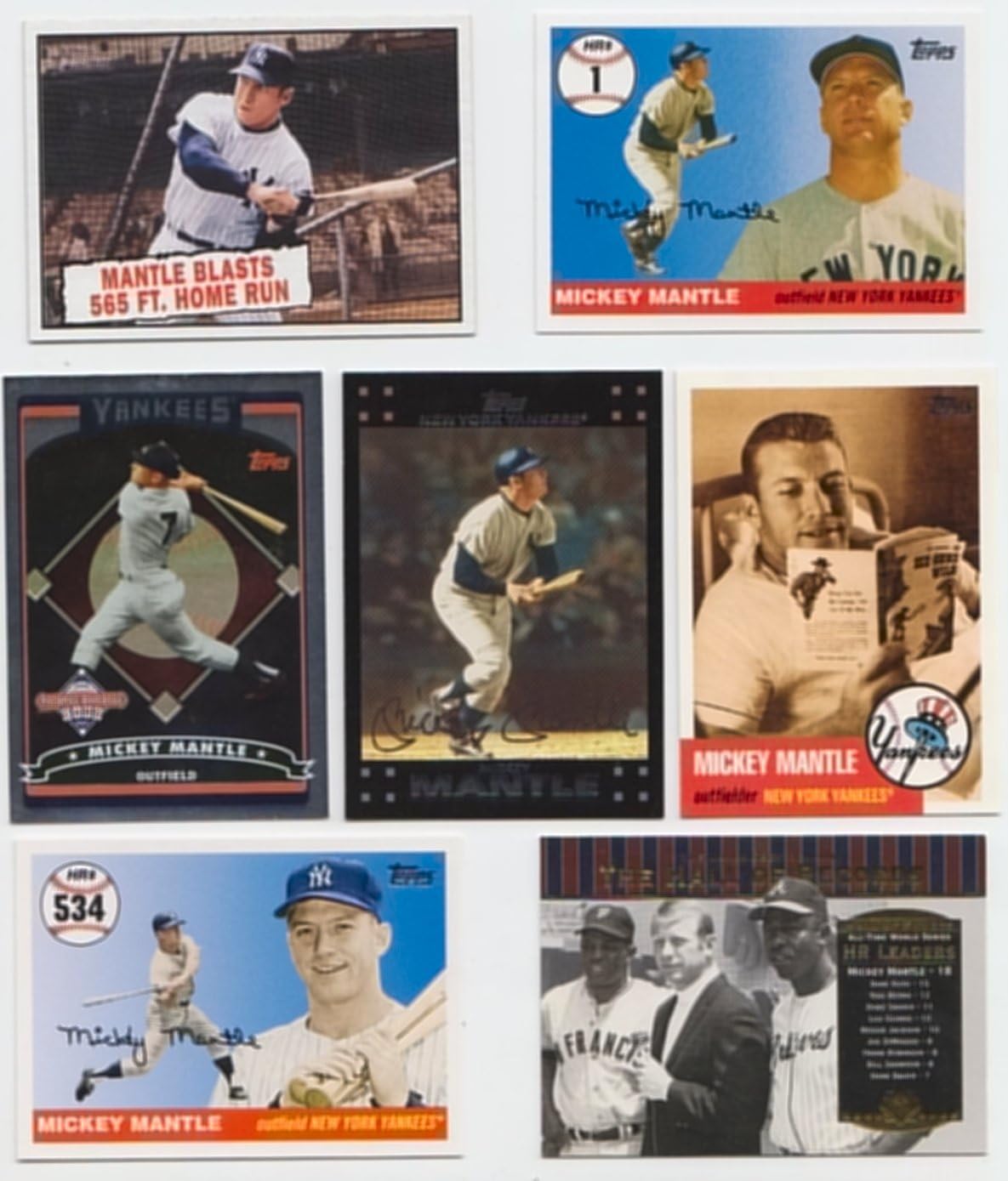 Mickey Mantle Baseball Cards / 15 Card Lot! All Different!