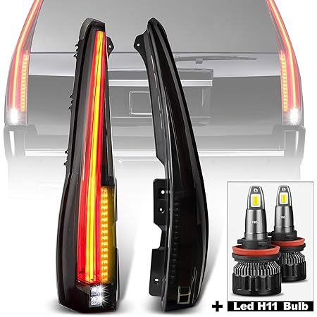 2002 Tail Light Set For 2007-2014 GMC Yukon - Pair With Bulbs, DOT/SAE Certified GMC Yukon Tail Lights - Foto 7