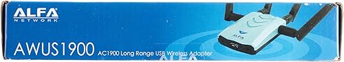 Miniatura 12 de ALFA AC1900 Adaptador WiFi – 1900 Mbps 802.11ac Adaptador de red Wi-Fi USB 3.0 de largo alcance de largo alcance con 4 antenas externas de doble