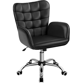 Yaheetech B&uuml;rostuhl Ergonomischer Schreibtischstuhl B&uuml;rohocker Arbeitsstuhl Drehstuhl h&ouml;henverstellbar Polsterstuhl Computers