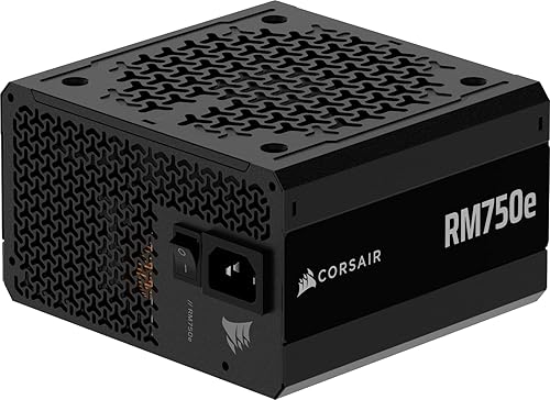CORSAIR RM750e ATX 3.1 PCIe 5.1 Ready Fully Modular 750W Power Supply – 12V-2x6 Cable Included, Cybenetics Gold Efficiency, 105°C-Rated Capacitors, Modern Standby Mode – Black