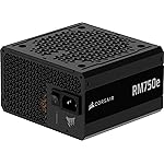 Corsair RM750e ATX 3.1 PCIe 5.1 Ready Fully Modular 750W Power Supply - 12V-2x6 Cable Included, Cybenetics Gold Efficiency, 105^0C-Rated Capacitors, Modern Standby Mode - Black