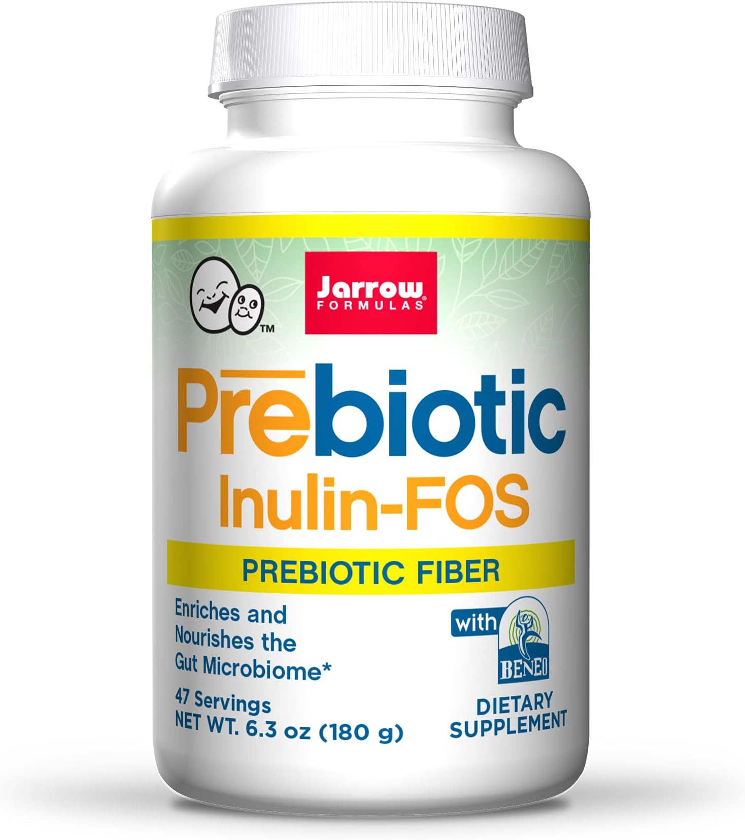 Jarrow Formulas Inulin Fos, Promotes Probiotic Bacteria Growth, 6.3 Oz (180 G) Powder ()