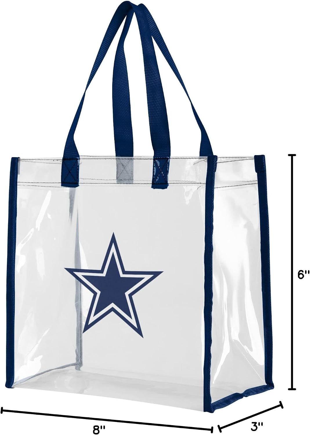 FOCO NFL unisex Nfl Team Logo Clear See Through Stadium Reusable Bag