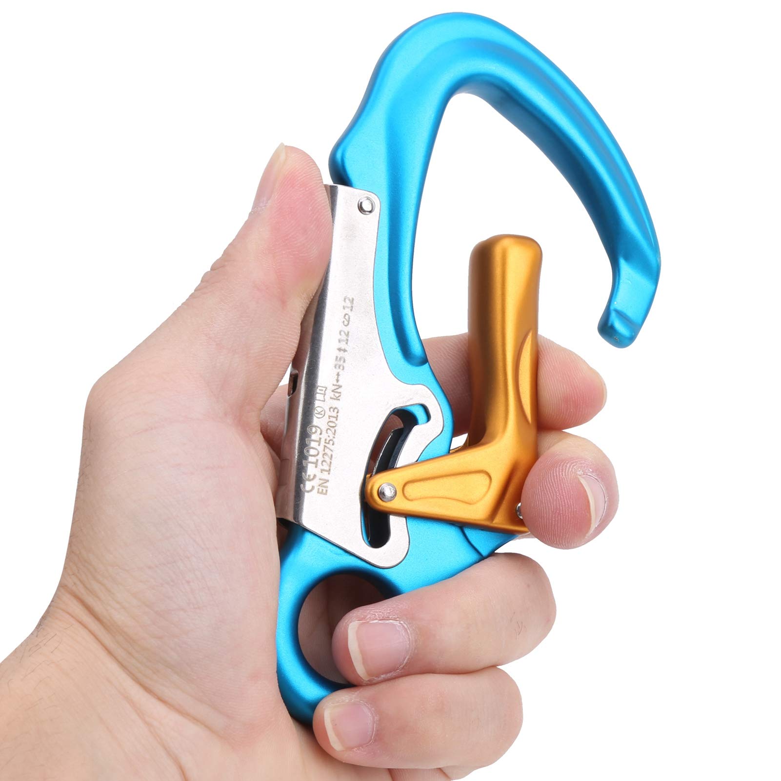 Karabiner 35KN Sicherheitsschnalle Kletterknopfring für den Außenbereich Geeignet für Bergsteiger-Kletterhöhlen in großer Höhe