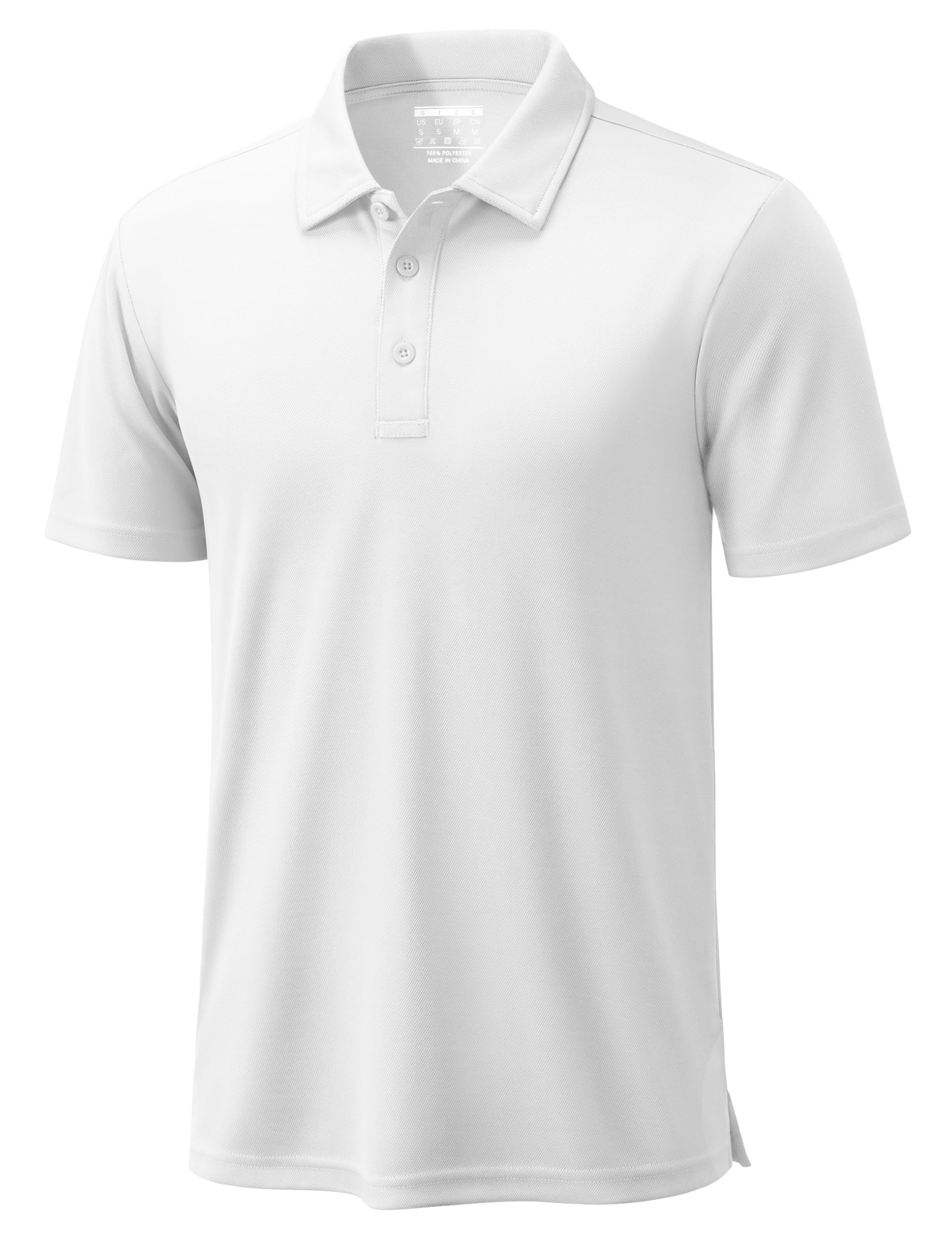 TACVASEN Poloshirt Herren Kurzarm Funktionsshirt Polohemd für Golf Atmungsaktiv Schnelltrocknendes Shirt