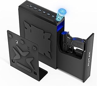 Biometric Pistol Safe with Auto Sliding Door