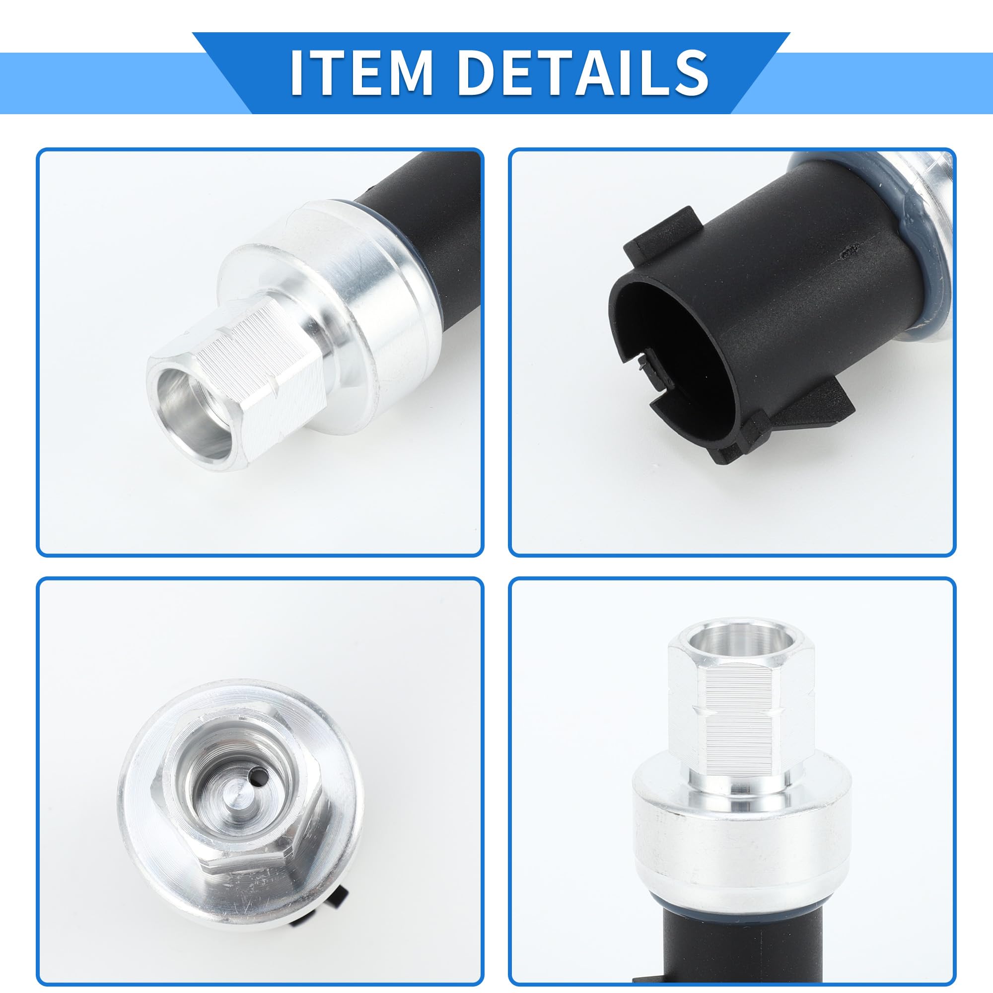 Klimaanlage Drucksensor Für Chrysler 300 05-12 1 Stk. | Für Chrysler Modelle & Für Dodge Avenger 1993-2012, OE: 4796563/4798874/4883903AA, Material: Kunststoff/Metall, 3-Pin