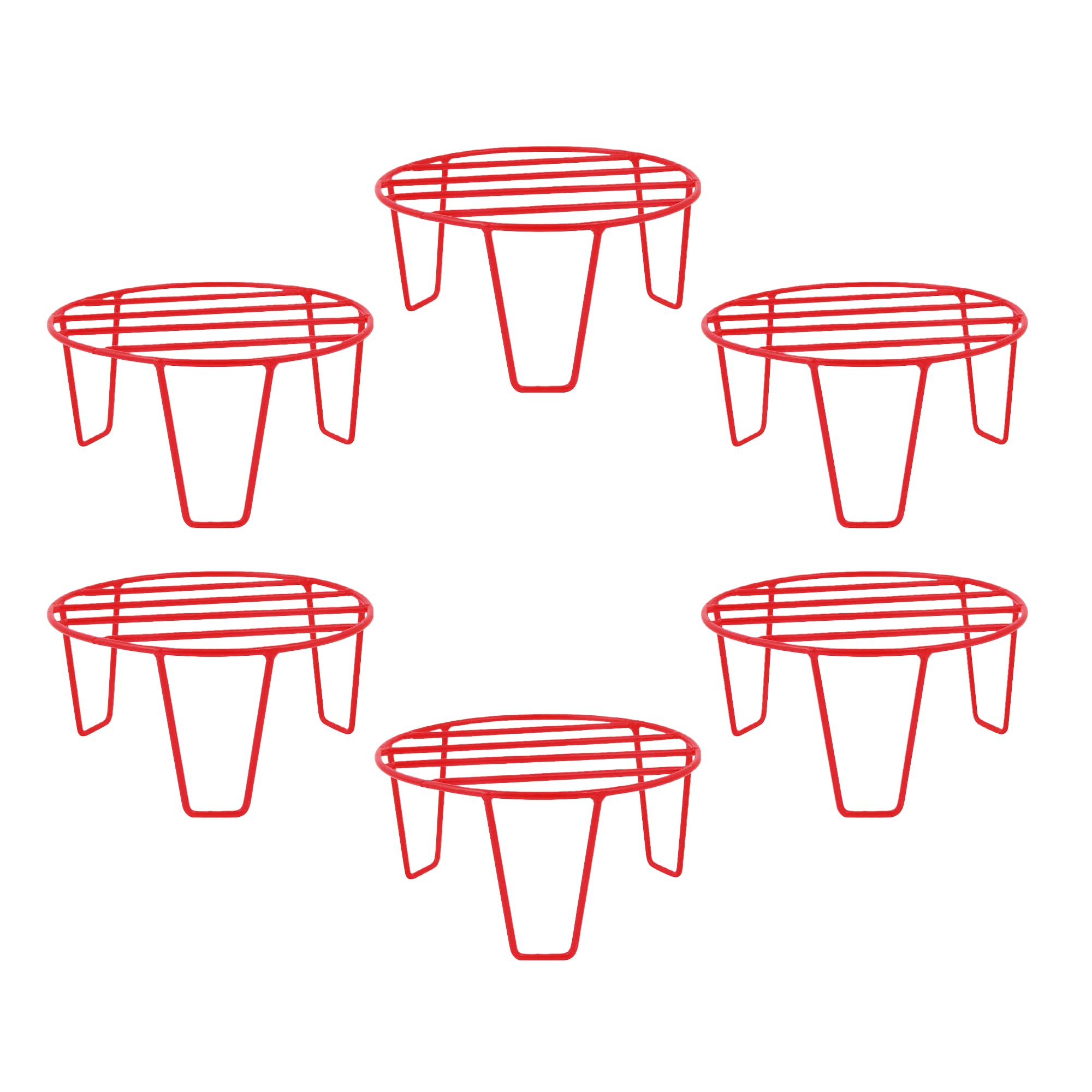 N.A Supplier Metal Planters Round Red Stand, Stylish Round Strong legs Perfect Stand for Planter indoor and Outdoor (Stand Planters Holder Stand) (Set of 6) (B0BF63M26G) Amazon Price History, Amazon Price Tracker