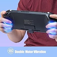 Vista 31 de ECHZOVE Upgrade Nintendo Switch OLED Controller Grip - Ergonomic Animal Crossing Style Controller with Joystick, NFC, Turbo, Six-Axis Gyro, Dual