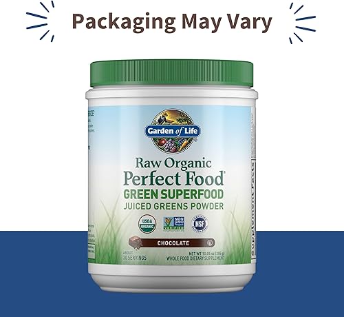 Vista 13 de Garden of Life - Polvo orgánico crudo perfecto para alimentos verdes, polvo de superalimentos , 0658010114059, 1