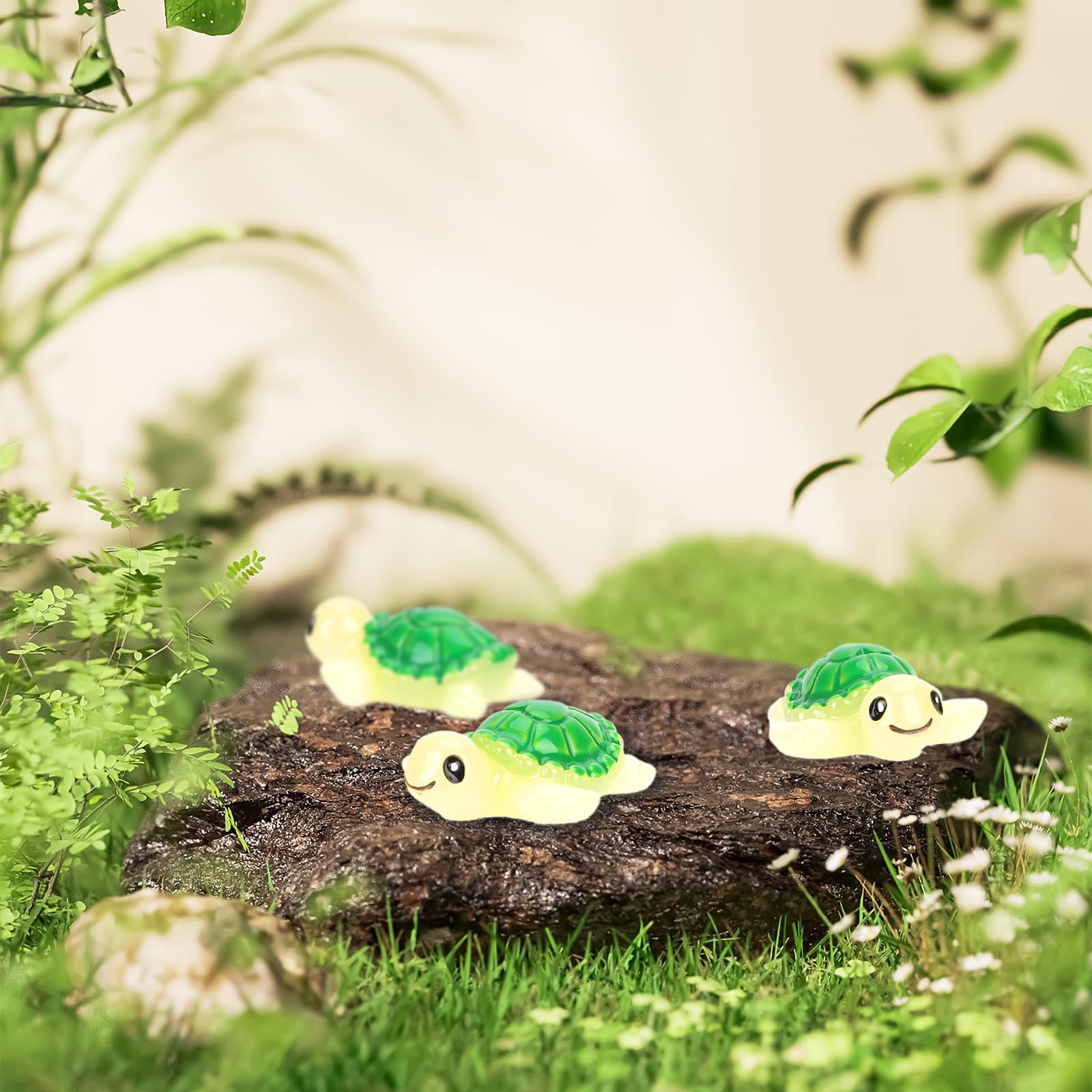 WEWAYSMILE 24 stuks kleine schildpad tuindecoratie, klein schildpad beeldje, zee dieren collectie, voor tafel ornamenten thuis tuin kantoor decoratie (6 stijl