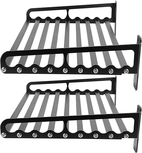Miniatura 6 de Xcello Estante para horno de microondas, estante de microondas montado en la pared para ahorrar espacio, estante de almacenamiento de soporte