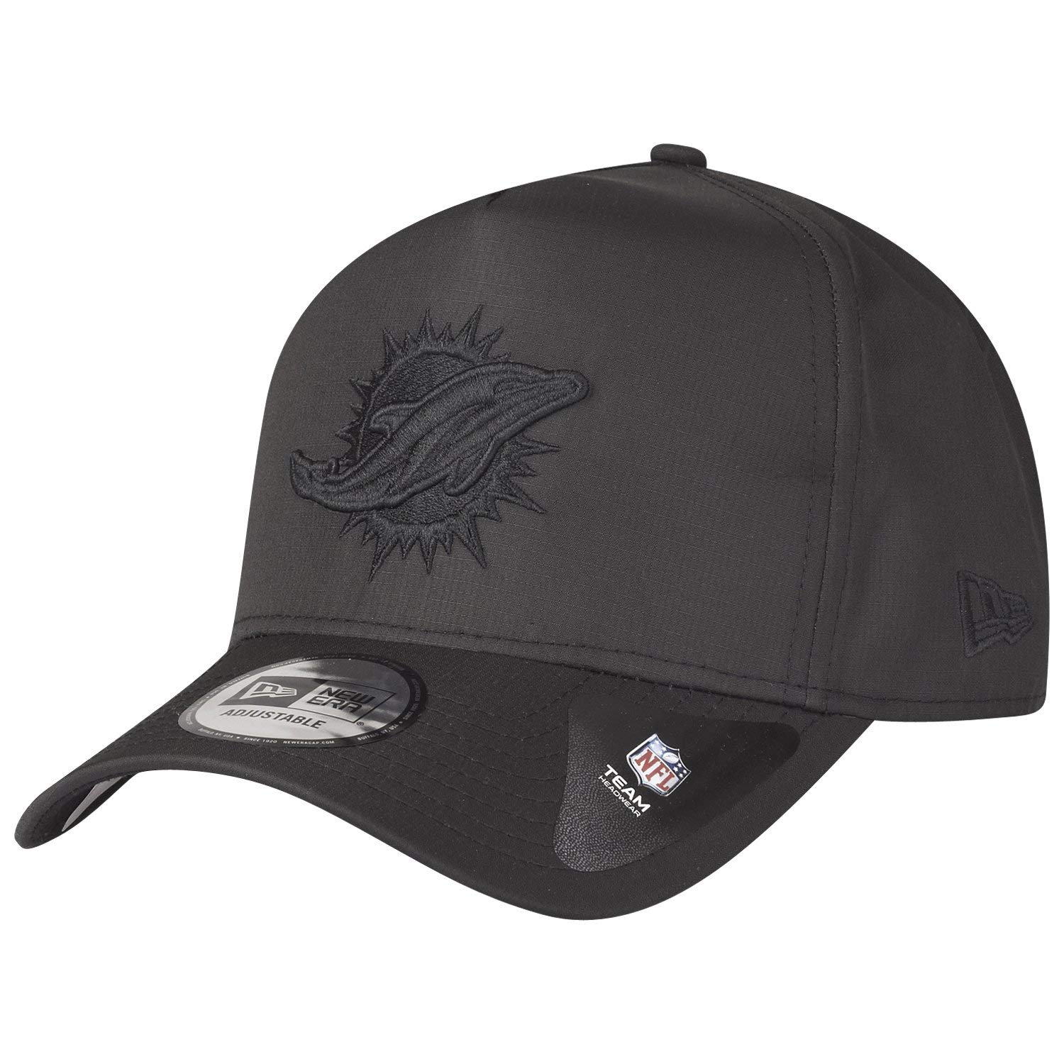 New Era A-Frame Ripstop Trucker Cap - NFL Miami Dolphins Black