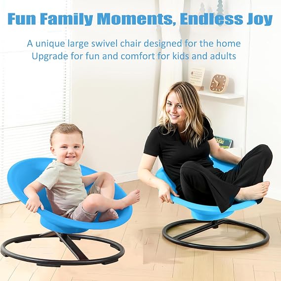 Large Sensory Spinning Chair for Autism,65cm Completely Wrapped 360° Swivel Chair for Kids,Autism Sensory Equipment Comfortable to Lie Down sit and Spin,Training Body Science Toy