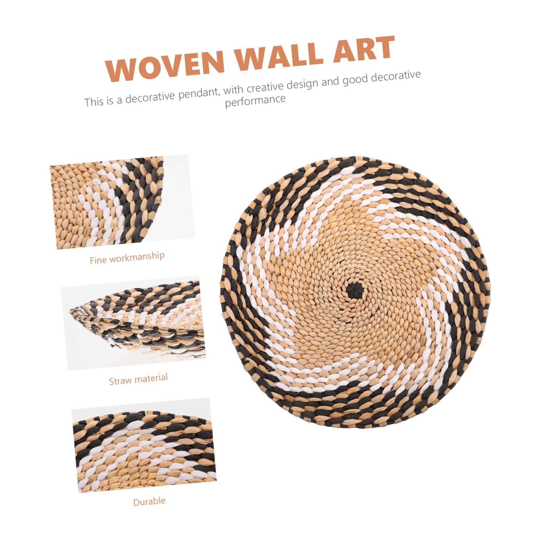 Cabilock 2piezas Adorno Colgante De Tejida Estilo Japonés Decoración De Pared Forma para Sala De Estar Acento Artesanal para Fiestas y Hogar