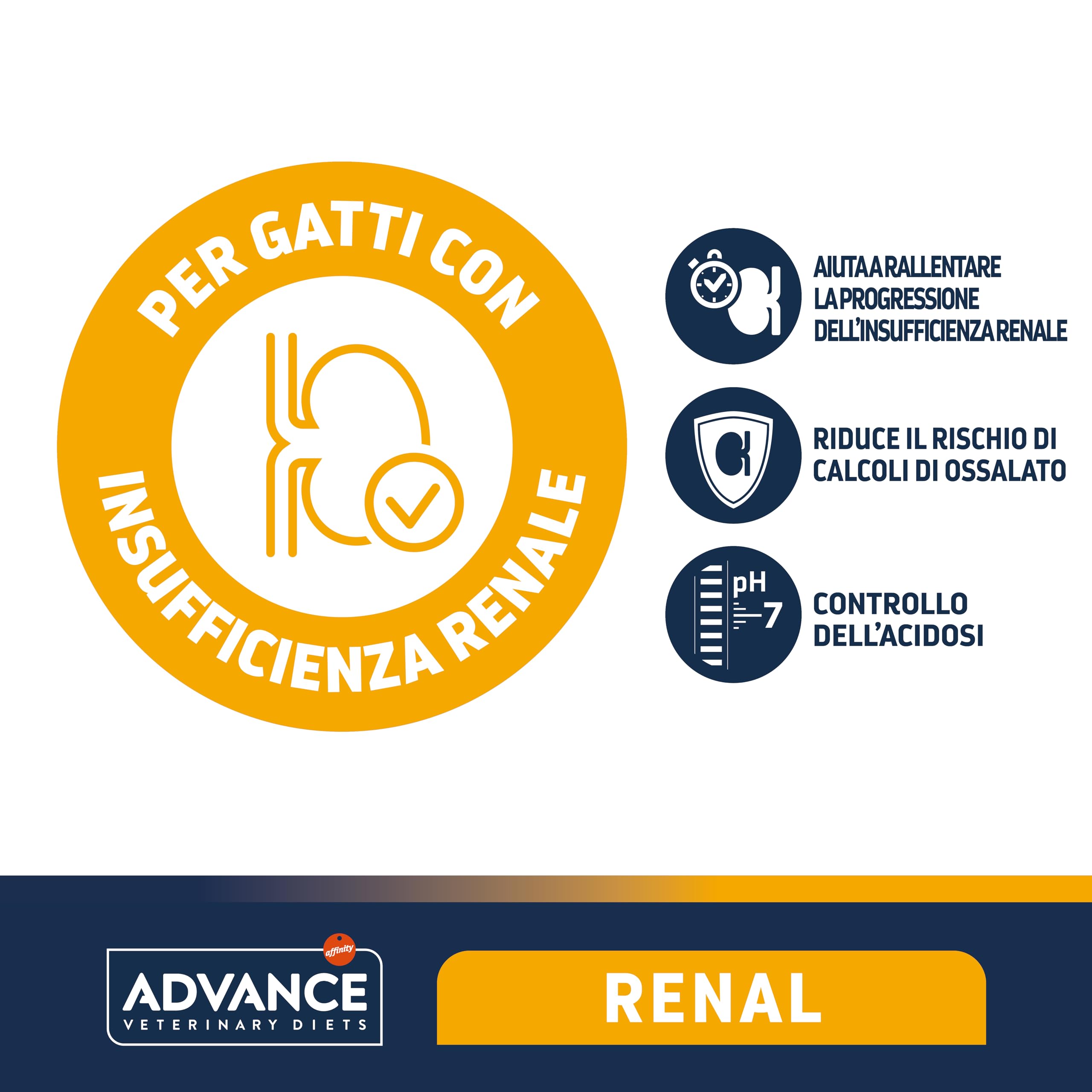 Advance Veterinary Diets - Renal - Cibo per Gatti con Insufficienza Renale - 8kg
