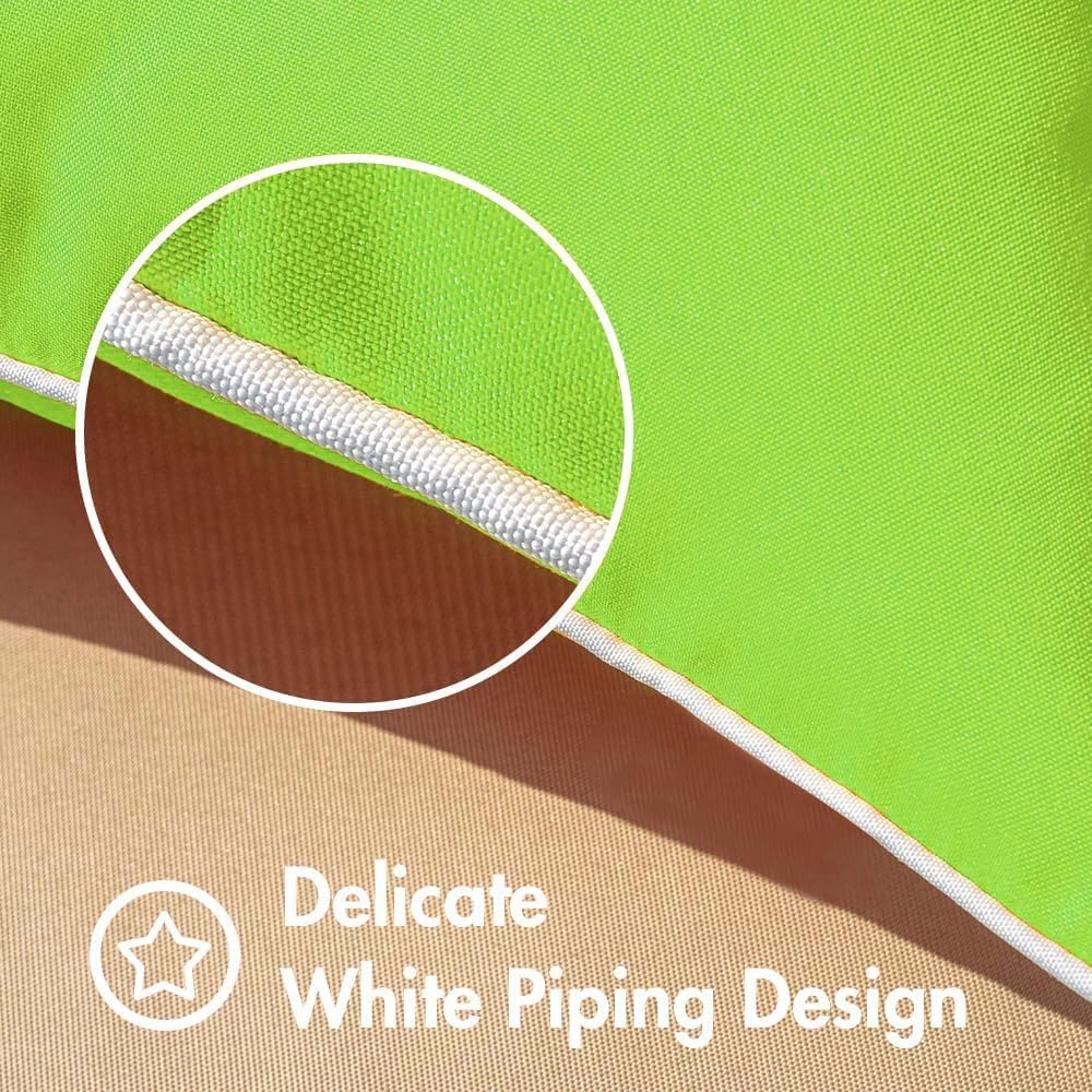 All Smiles Outdoor Waterproof Throw Pillow Covers 20x20 Set of 2 Green Decorative Patio Tent Bed Sofa Living Room Furniture Sunbrella Cushion Cases Outside Decor for Couch Garden Bench Porch