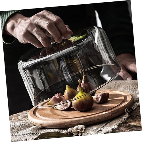 Miniatura 8 de Angoily Cubierta de vidrio para cupcakes, soporte de pastel de vidrio, cubierta de cúpula para servir, platos para tartas, servidor, Cloche,