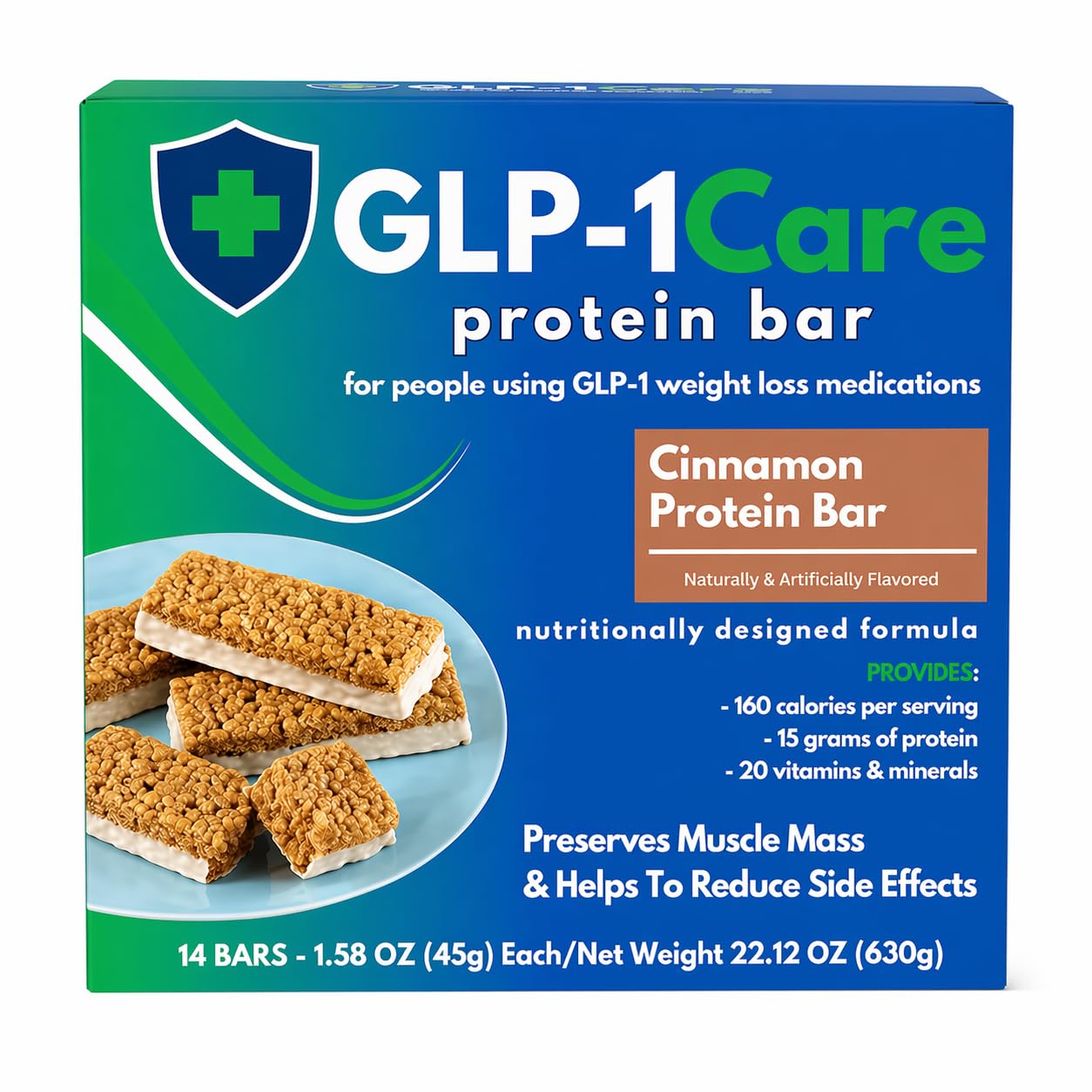 clean-label protein glp-1 compliant food lines Amazon.com : GLP-1Care Cinnamon Protein Bars, High Protein, Low Calorie, GLP -1 Compatible, 15g Protein, 14 Servings Per Box : Health & Household