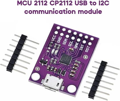 Communication Module CP2112 Debug Board USB to I2C Communication Module 2.0 MicroUSB 2112 Evaluation Kit Sensor Module Adapter 4.0-5.25V
