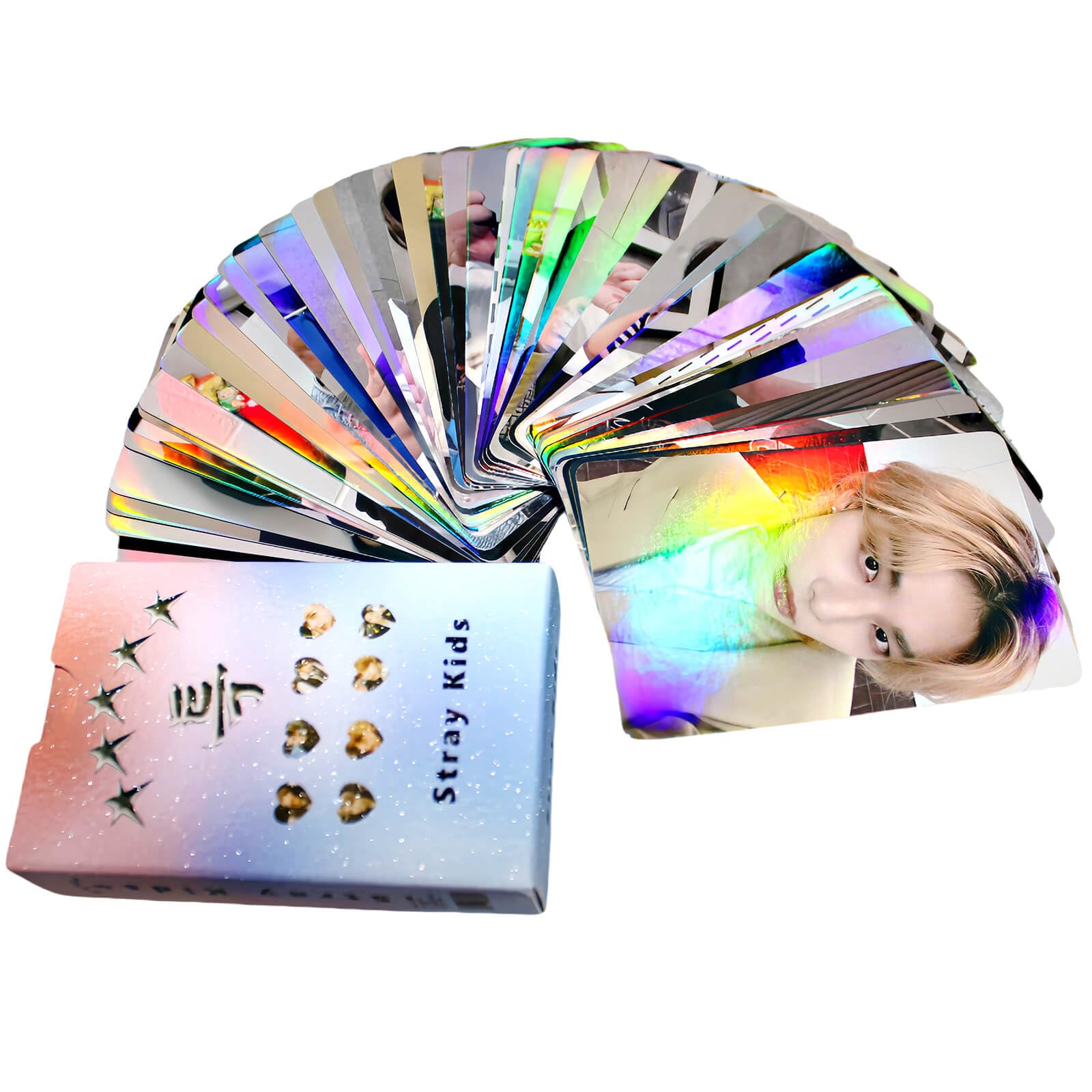 Stray Kids Photocards Kpop Stray Kids ATE Album Photocards Straykids Laser Lomo Cards 50Pcs Straykids Flash Cards Hyunjin Photo Cards Felix Photo
