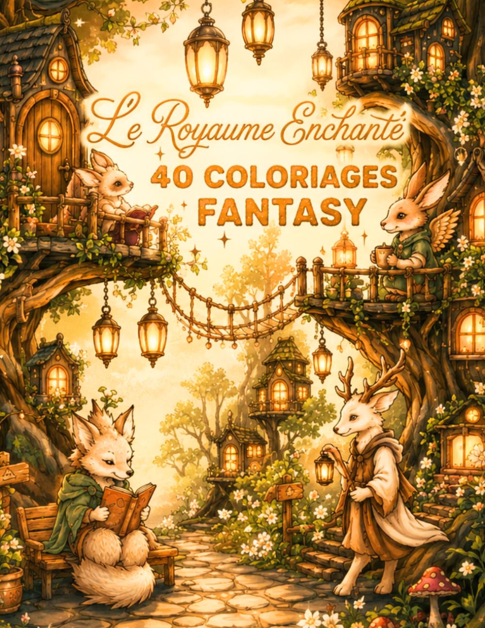 Coloriage Enchanté et Fantaisie: 40 scènes féeriques et créatures enchantées à colorier – Livre de coloriage fantasy relaxant pour adolescents et adultes