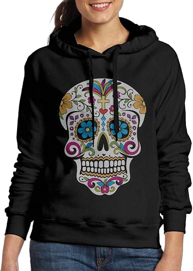 Skull hoodie women's Clearance