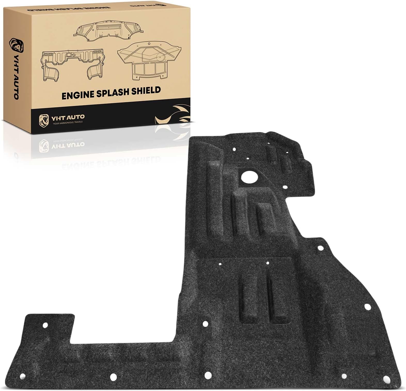 YHTAUTO Front Left Driver Lower Side Engine Splash Shield Compatible with Nissan Pathfinder & INFINITI QX60 2022-2024, Splash Guard Engine Case Guards