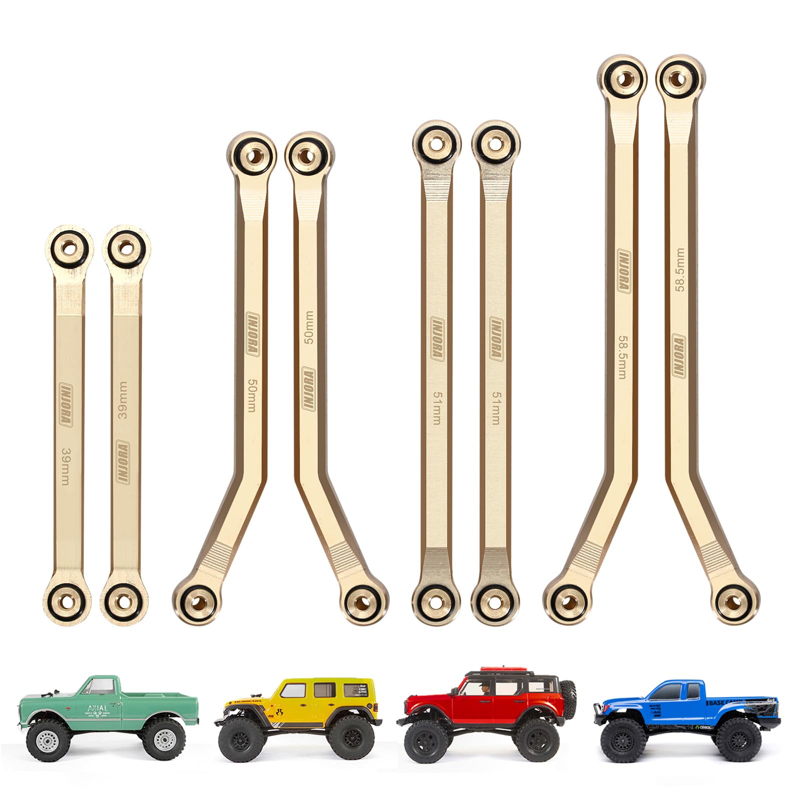 INJORA 4 Collegamenti Anteriori High Clearance per 1/24 RC Crawler, 8PZ