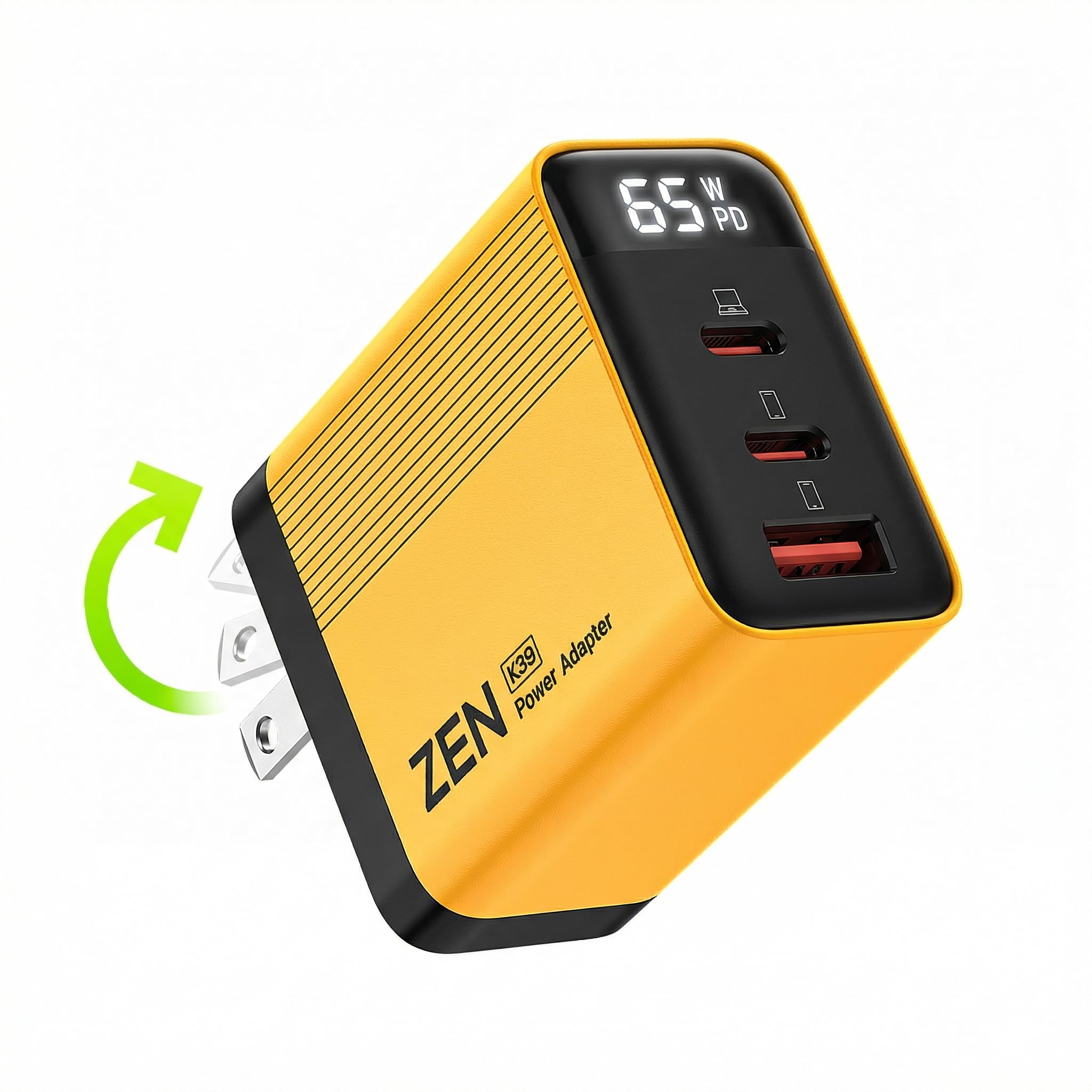 Amazon | COLORFUL 65W充電器 3ポート “見える化“ PD充電器 Type-C対応