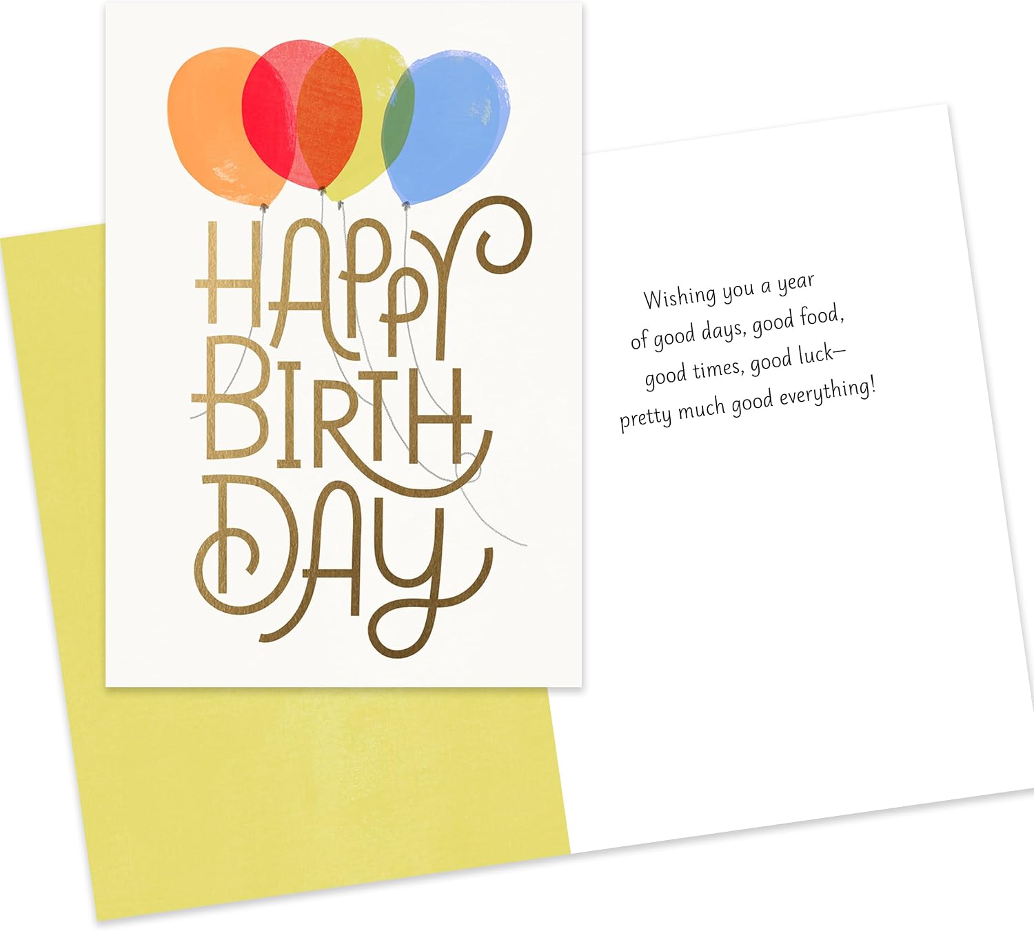 Hallmark Business Bulk 100 Pack Assorted Corporate Birthday Cards for Employees & Customers (Refined with Foil), 5 x 7 Cards, Message Inside, Envelopes Included