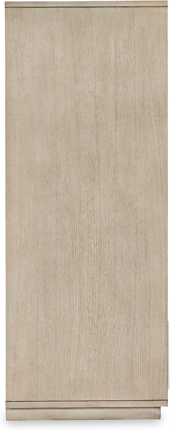 White Glossy 50" Chest of Drawers with Soft Close Dovetail Drawer