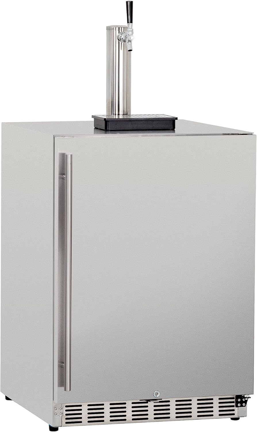 6.6c Deluxe Outdoor Rated Single Tap Kegerator - Completed