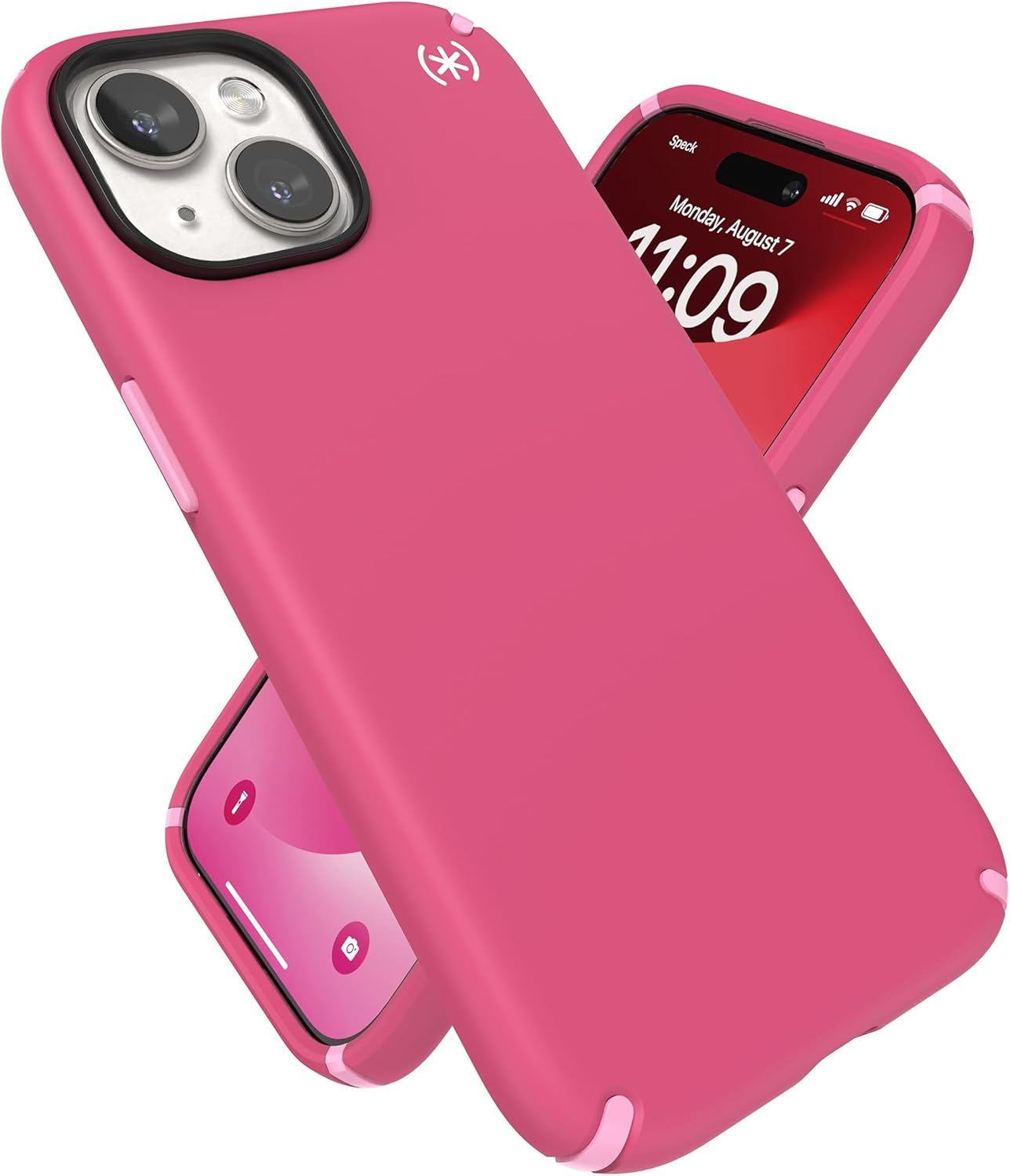 Speck Presidio2 Pro Blossom Pink/White - MagSafe Compatible iPhone 15 Case - 6.1 inch