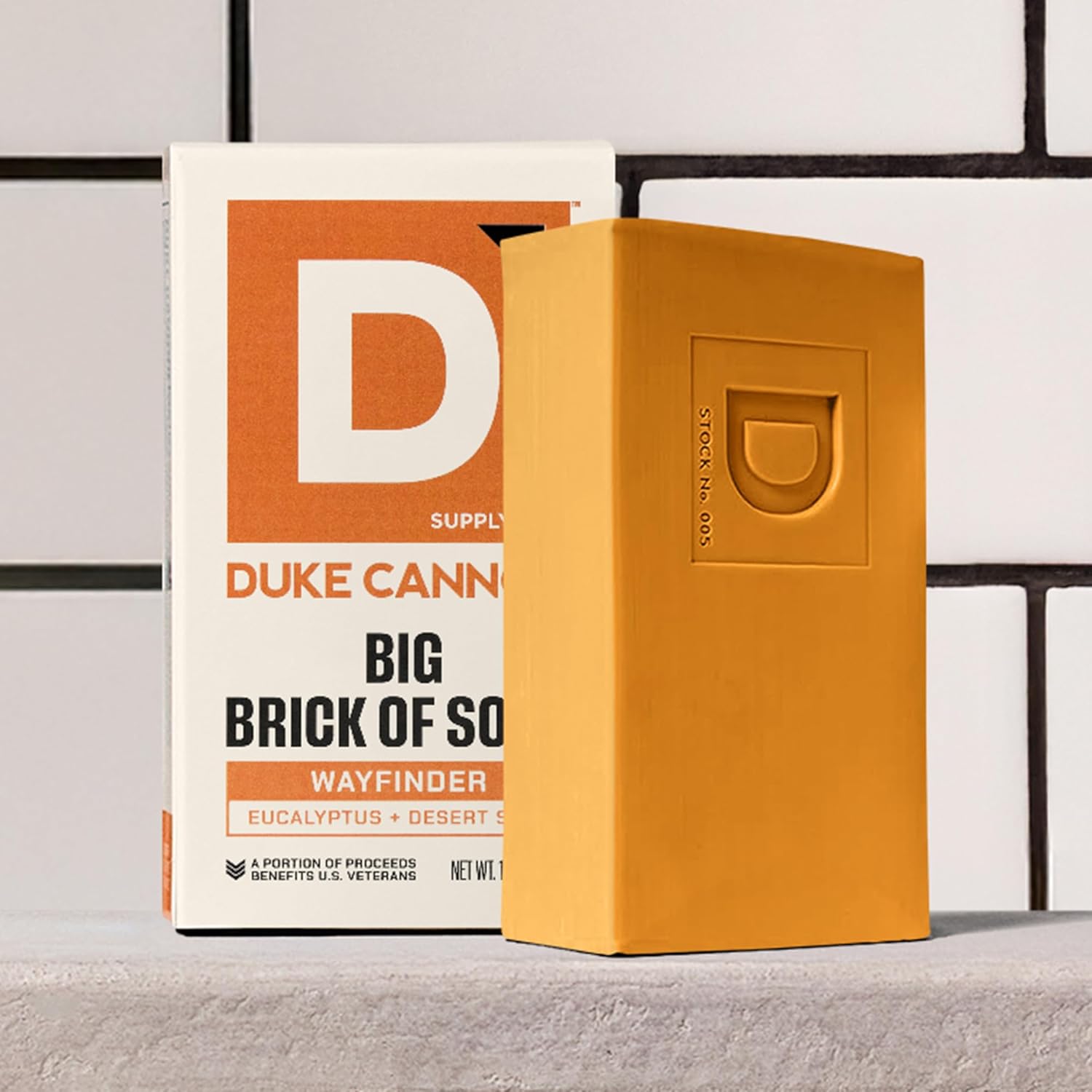 Duke Cannon Supply Co. Extra Large Bar Soap Bundle - Men's Natural Bar Soap with Masculine Scents - American-made soap - All Skin Types -Big Brick of Soap - 6 Pack - Wayfinder,10 oz (6 Pack)