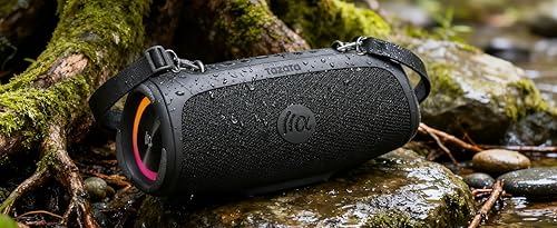 Miniatura 8 de Altavoz Bluetooth portátil y ruidoso, altavoz de subwoofer grande de 60 W, inalámbrico Bluetooth 5.3 con carga USB Powerbank, impermeable IPX7,