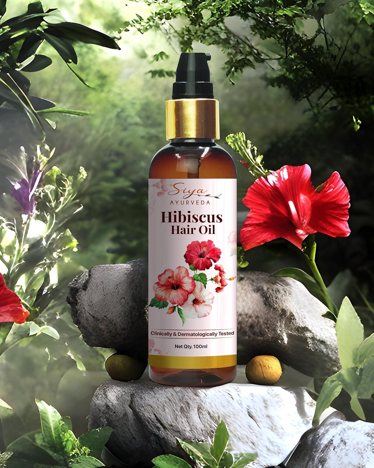 Siya Ayurveda Hibiscus Ayurvedic Oil for Hair Growth 3