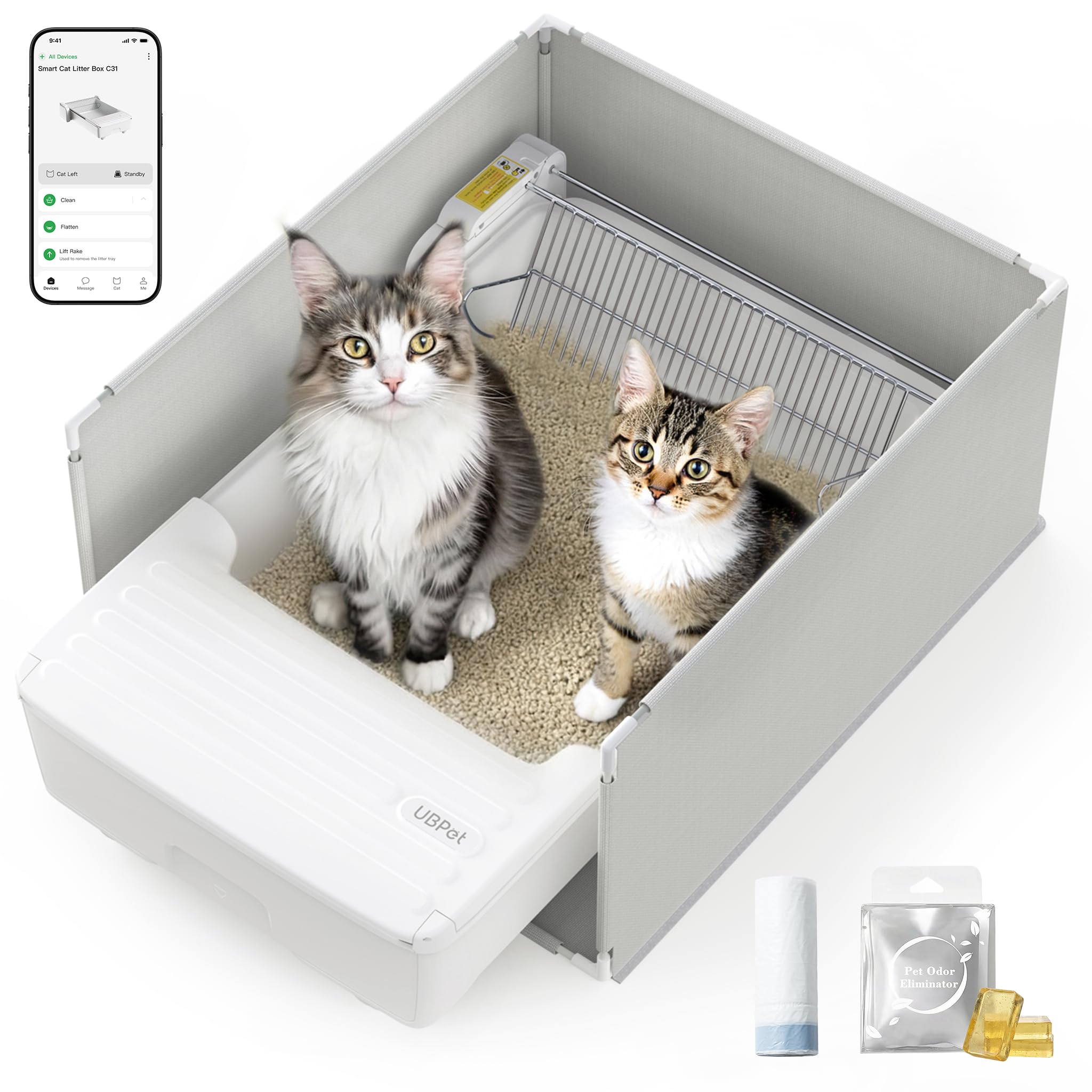 UBPET Open-Top Automatic Cat Litter Box