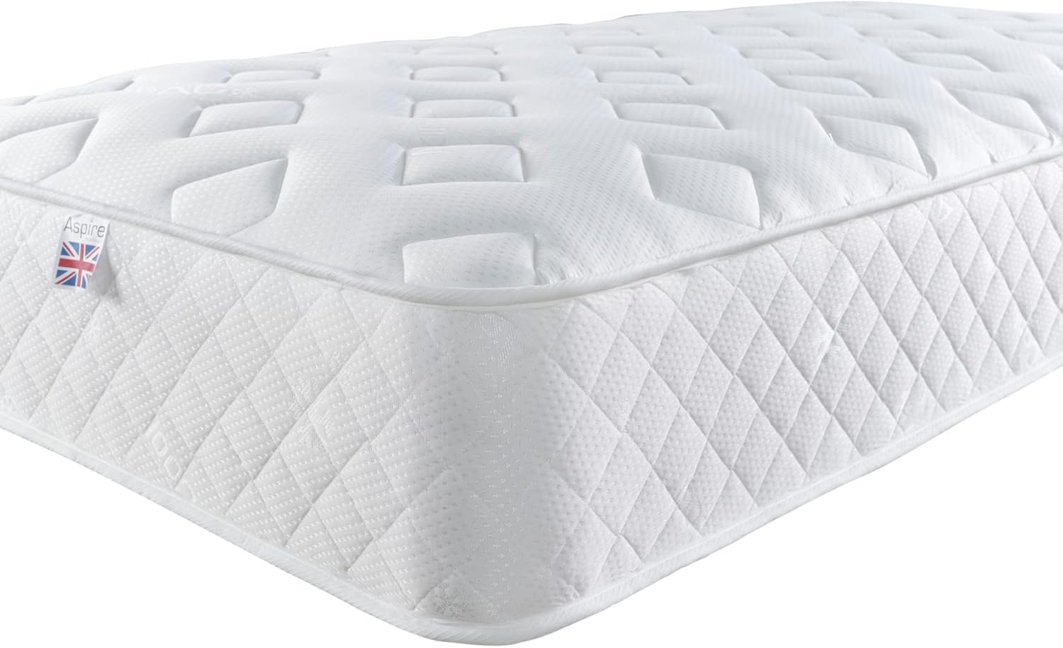 Aspire Beds Cirrus White 3 Sleep Comfort Layers & AC AspireCool Touch
