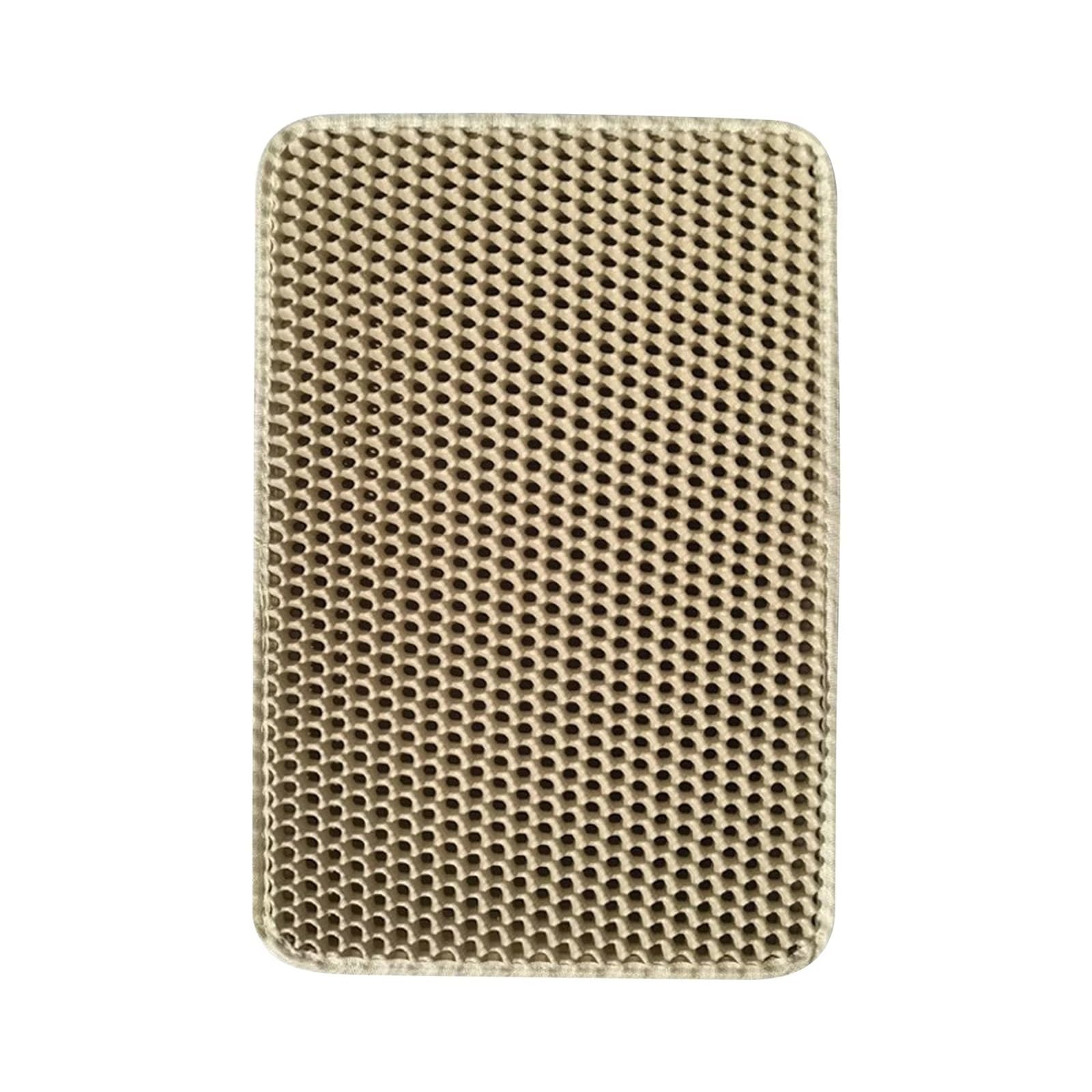 Large Size Cat Litter Mat Pet Toilet Trapping Double Layer Cats Box Pad Product(Khaki,45X60CM)