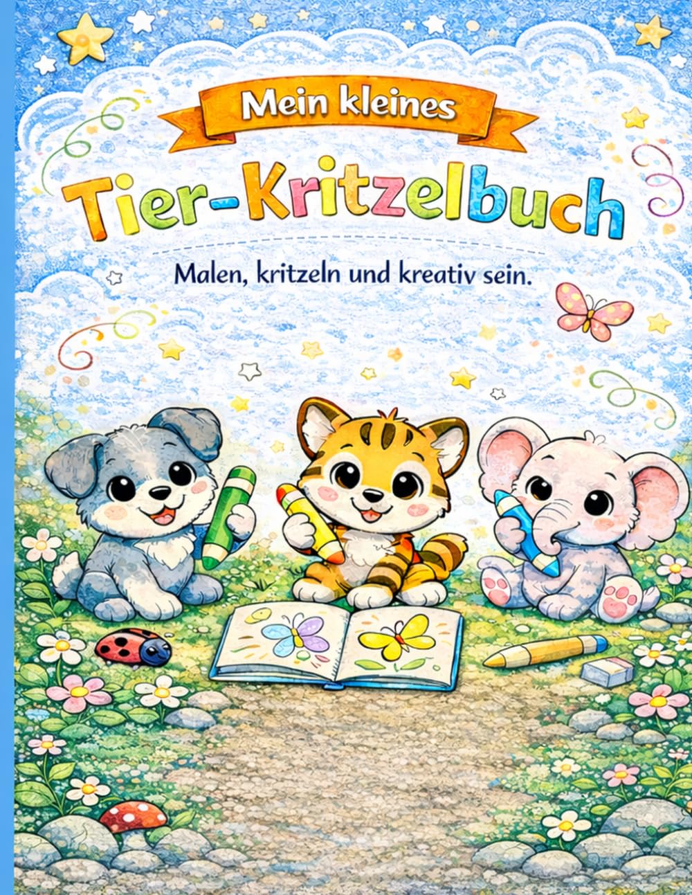 Mein kleines Tier-Kritzelbuch: Malen, Zeichnen und Kritzeln für Kinder ab 4 Jahren