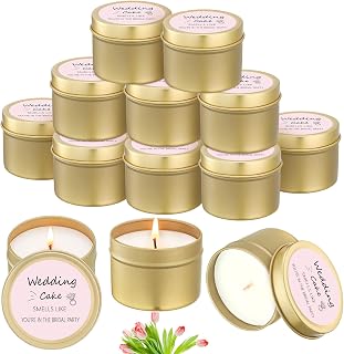 8 Pcs Bridesmaid Proposal Gifts Smells Like You're in The Bridal Party Candles Bridesmaid Gifts Natural Soy Wax Candles for Best Friends(Pink,Classic)